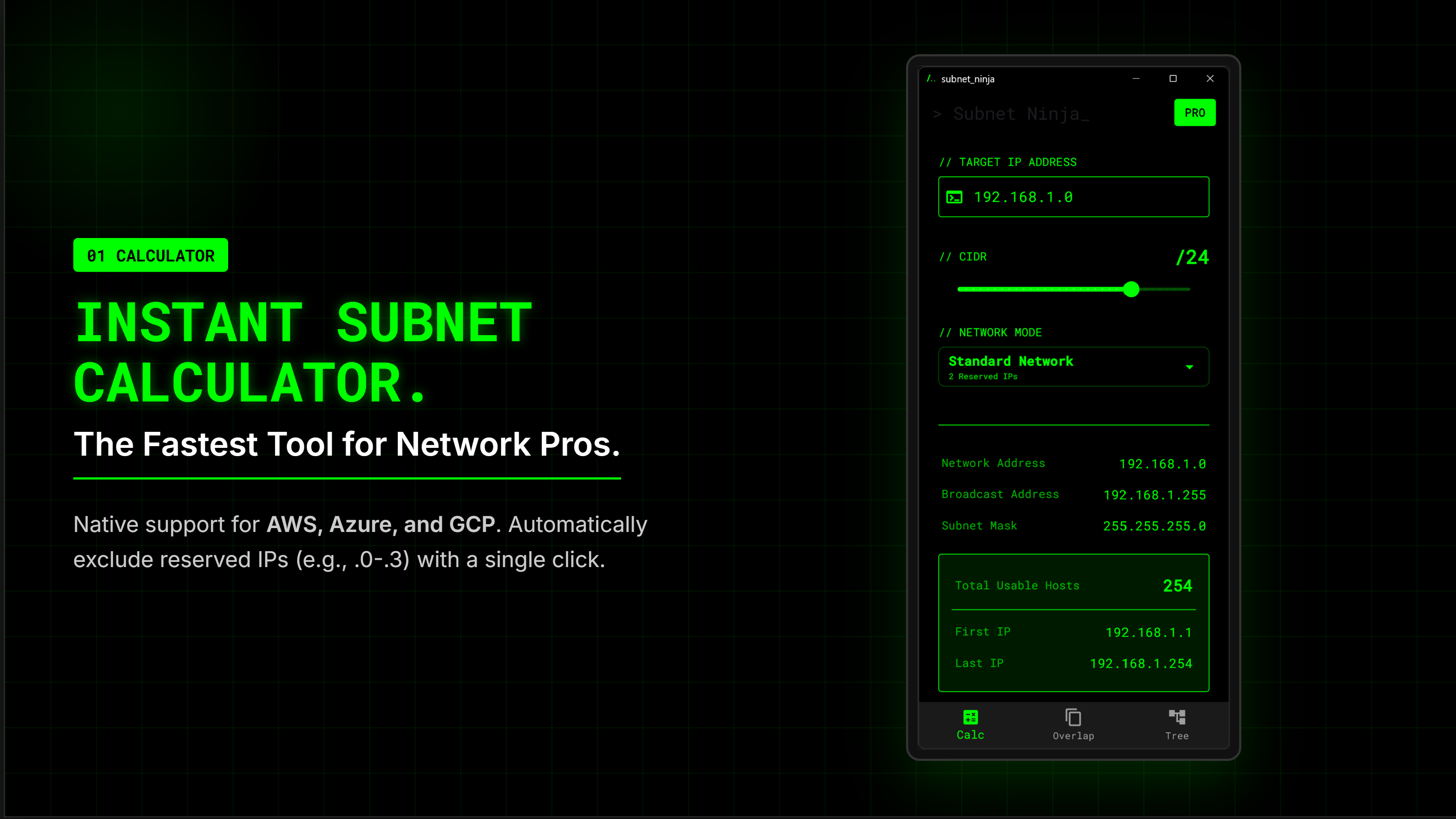 Subnet Ninja screenshot (Calculator)